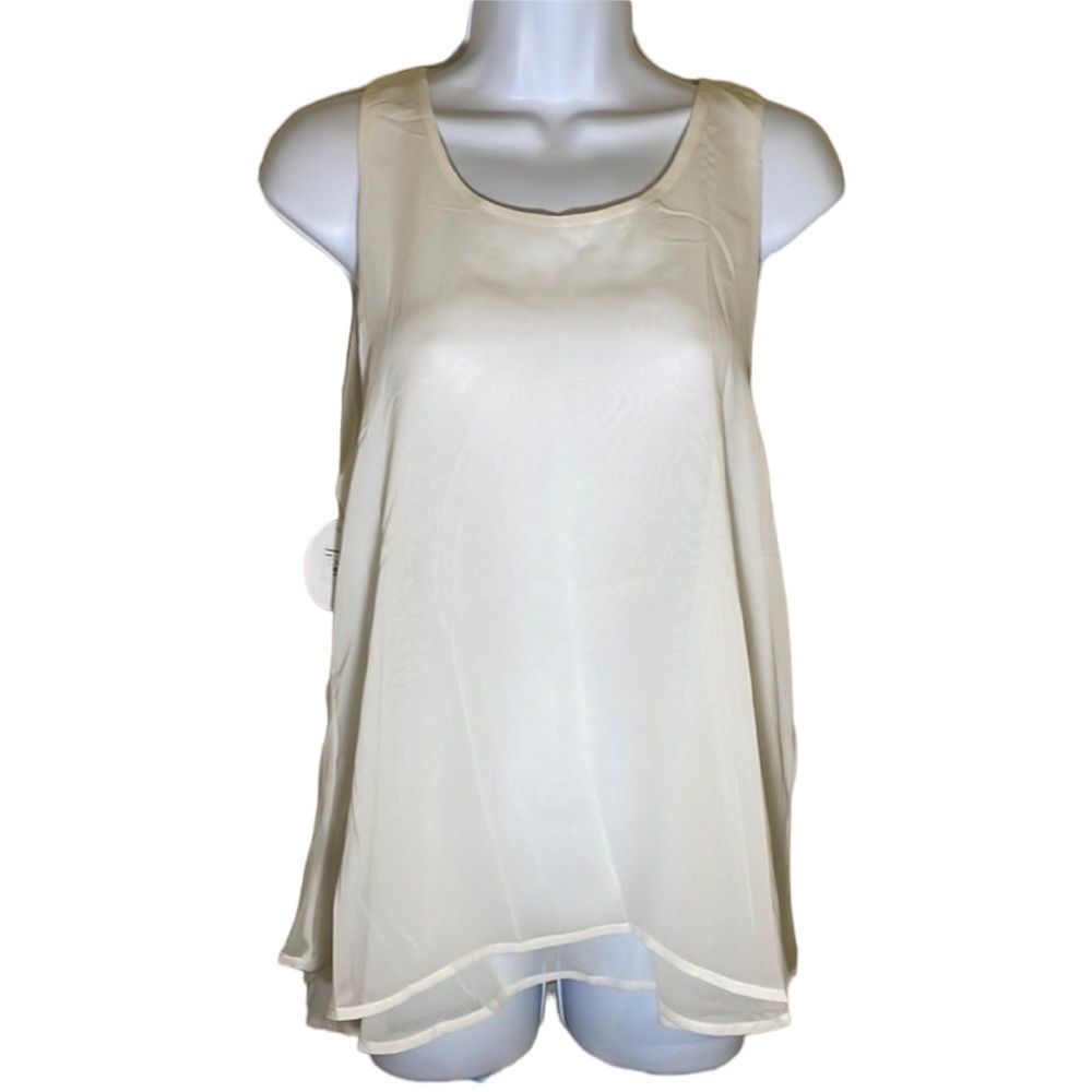 BLU PEPPER large sweetheart sleeveless blouse